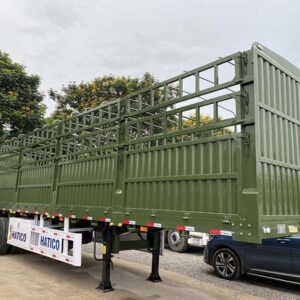Sơ mi rơ mooc lồng khung mui 12.4m xác 7,3 tấn